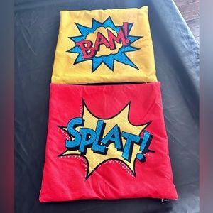 Comic Throw Pillow Covers